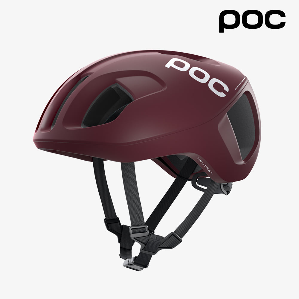 POC 벤트럴 스핀 자전거 헬멧  프로필렌 레드 무광